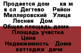 Продается дом (48 кв.м) в сл. Дегтево. › Район ­ Миллеровский › Улица ­ Лесная › Дом ­ 3 › Общая площадь дома ­ 48 › Площадь участка ­ 800 › Цена ­ 600 000 -  Недвижимость » Дома, коттеджи, дачи продажа   